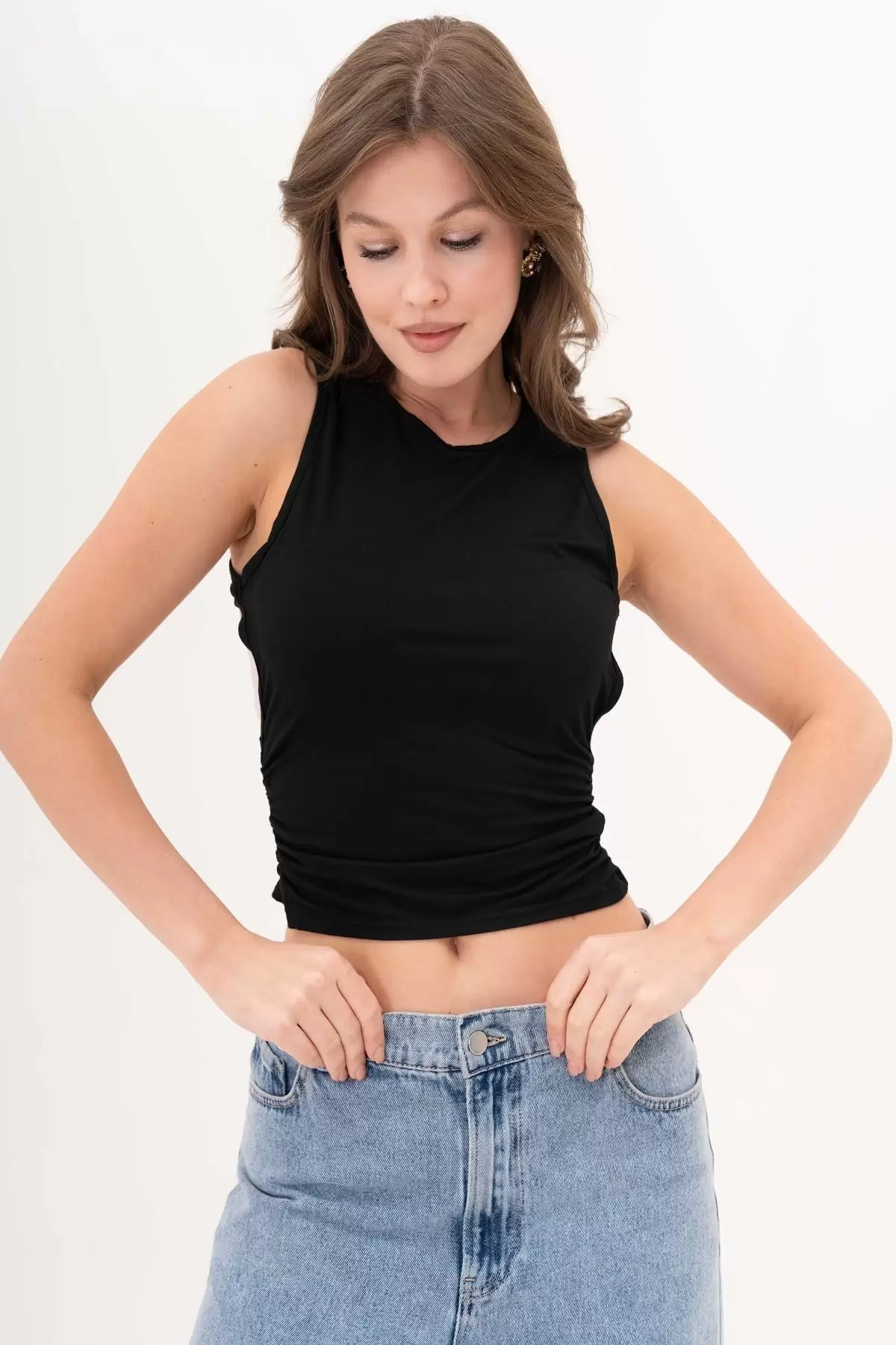 Sırt Detay Basic Siyah Body