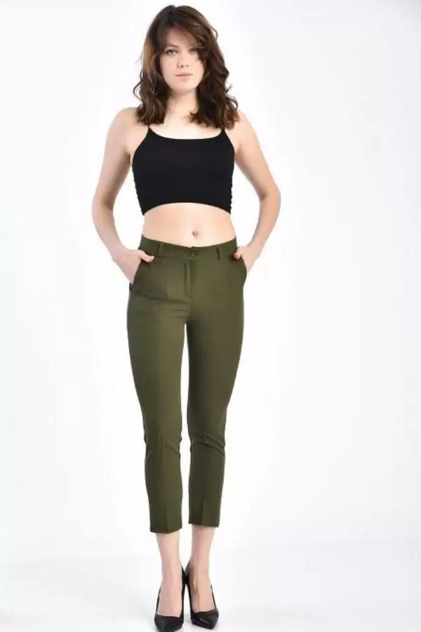 Atlas Bilek Haki Kadın Pantolon
