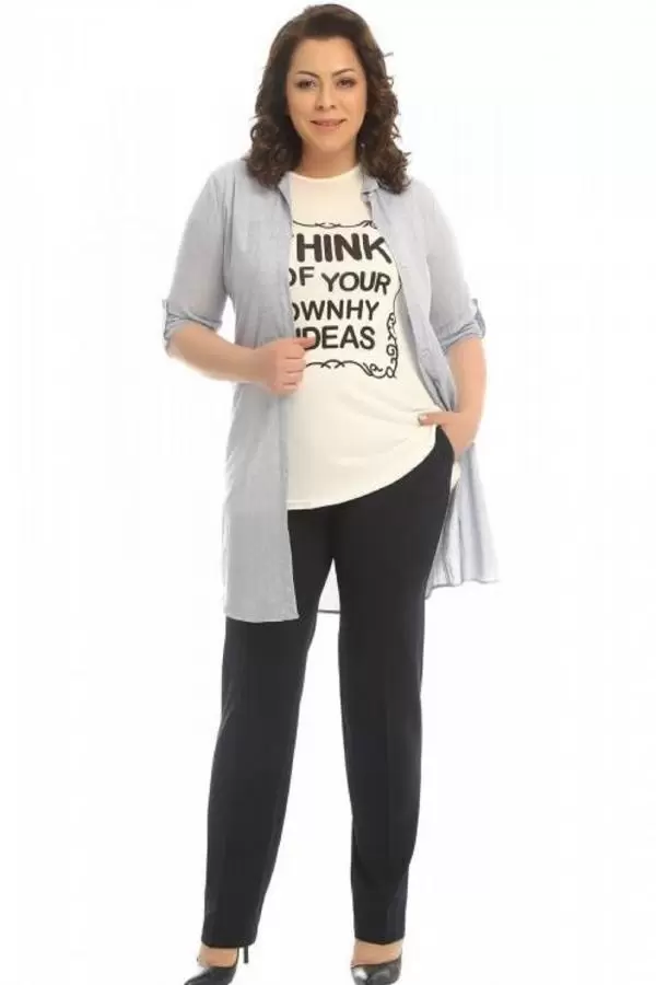 Junuper Lacivert Bilek Kadın Pantolon