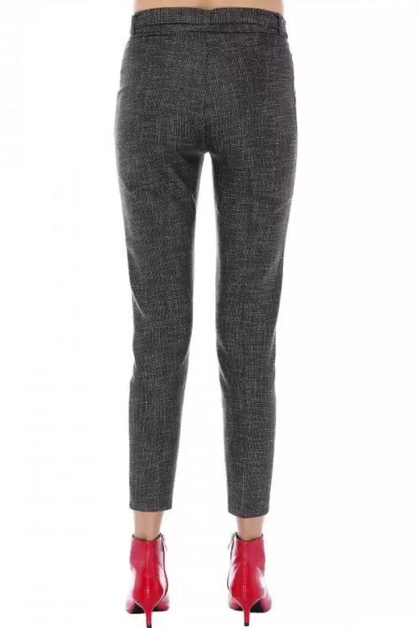 Kuşaklı Kırçıllı Haki Bilek Kadın Pantolon