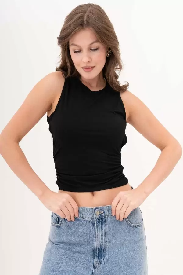 Sırt Detay Basic Siyah Body